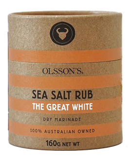 The Great White Salt Rub (Kraft Canister) - 160g